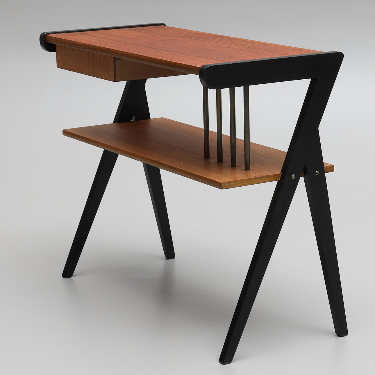 A 1950s/60s IKEA 'Strix' table/HALLMÖBEL.