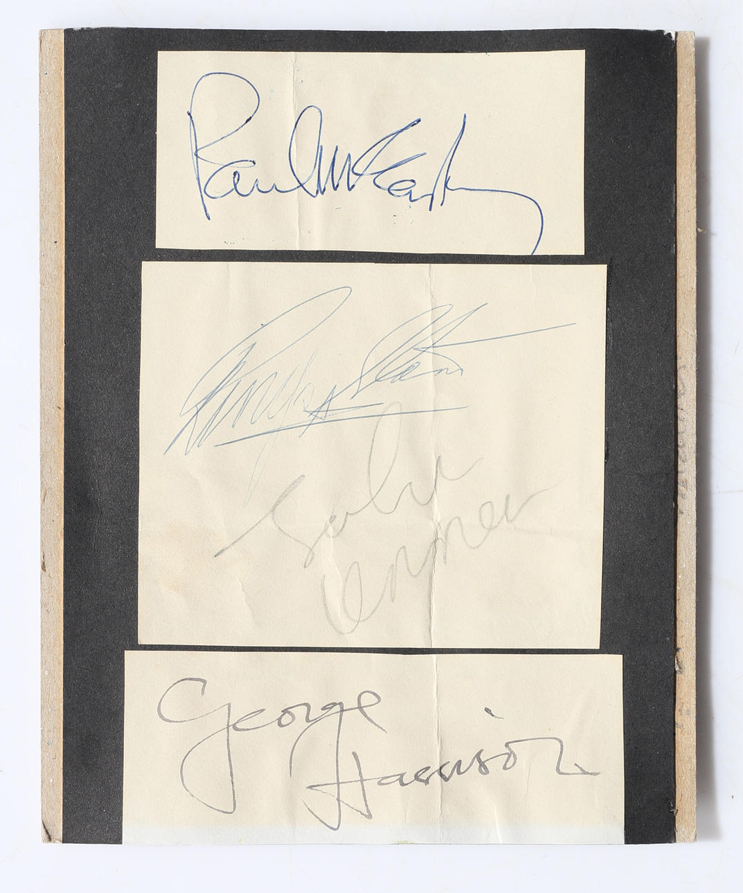AUTOGRAMM DER BEATLES.