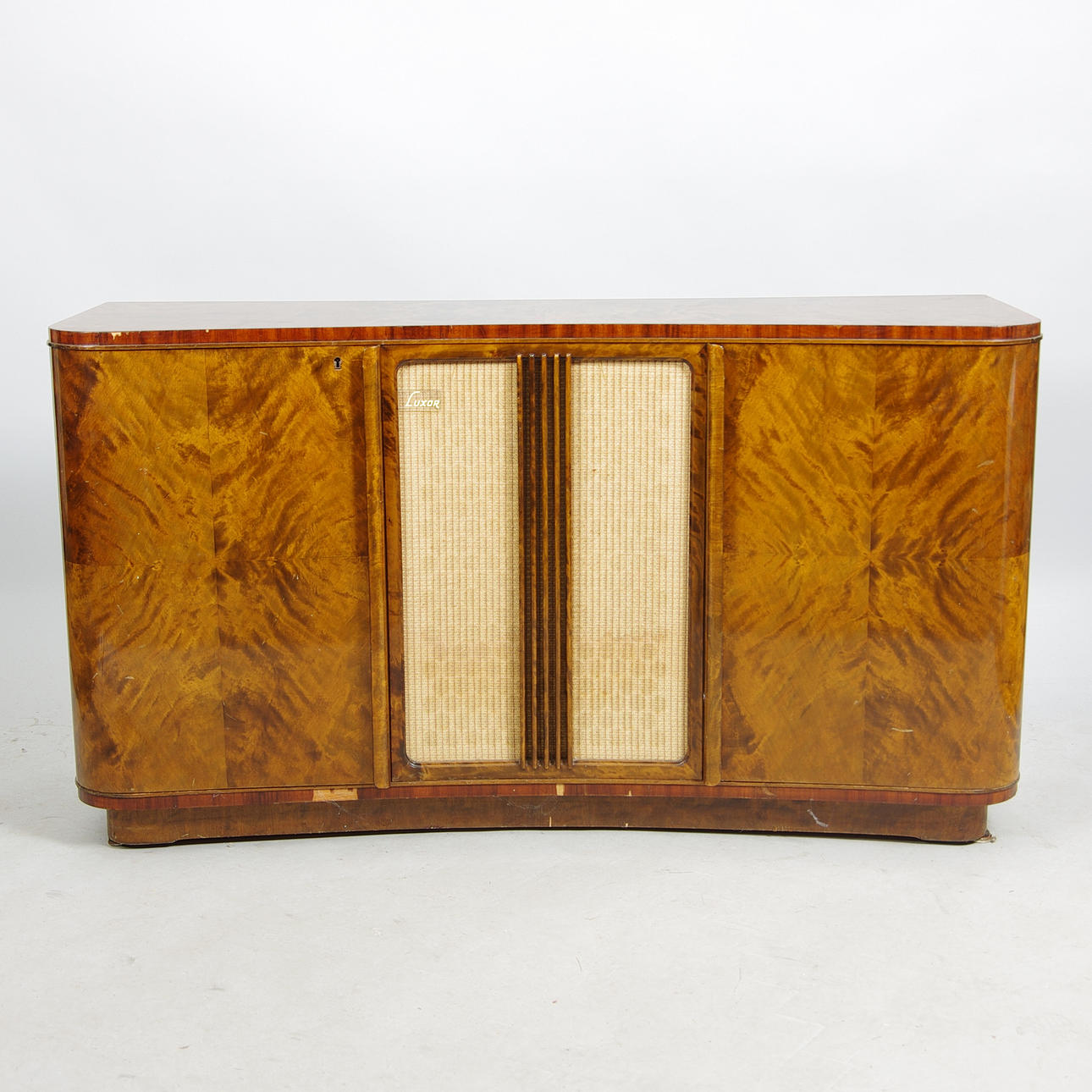 MUSIKMÖBEL, björk, Luxor, 1940/50-tal.