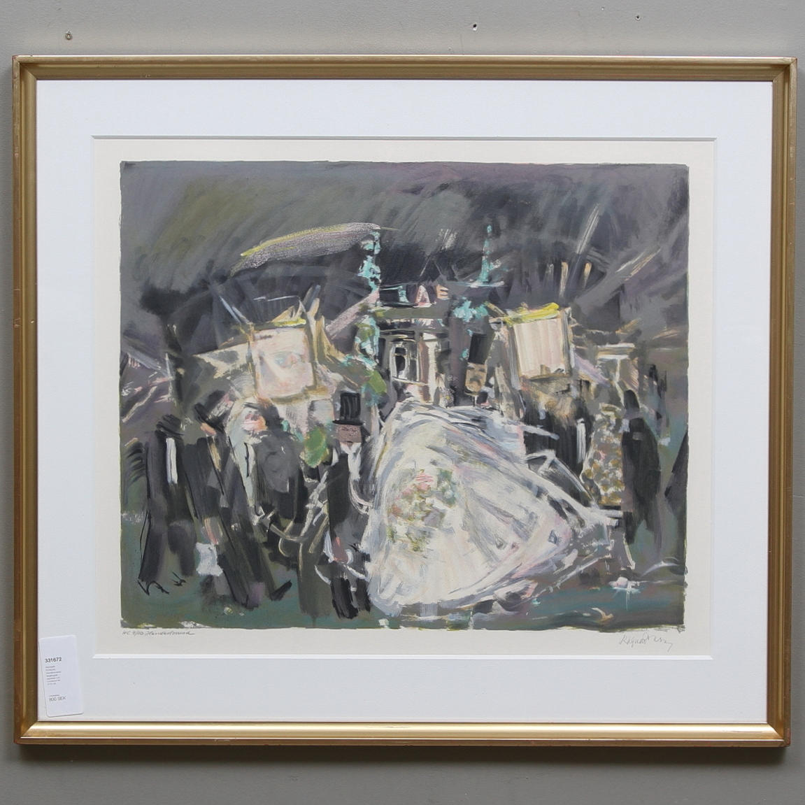 RAGNAR PERSON. Handkolorerad färglitografi, signerad och numrerad HC 4/10.