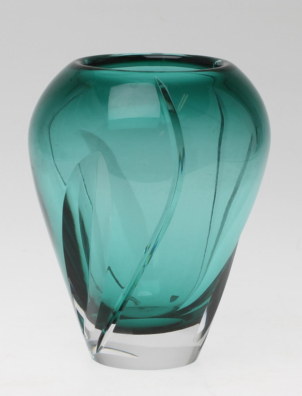 VAS, glas, troligen Gunnar Cyrén, Orrefors, signerad.