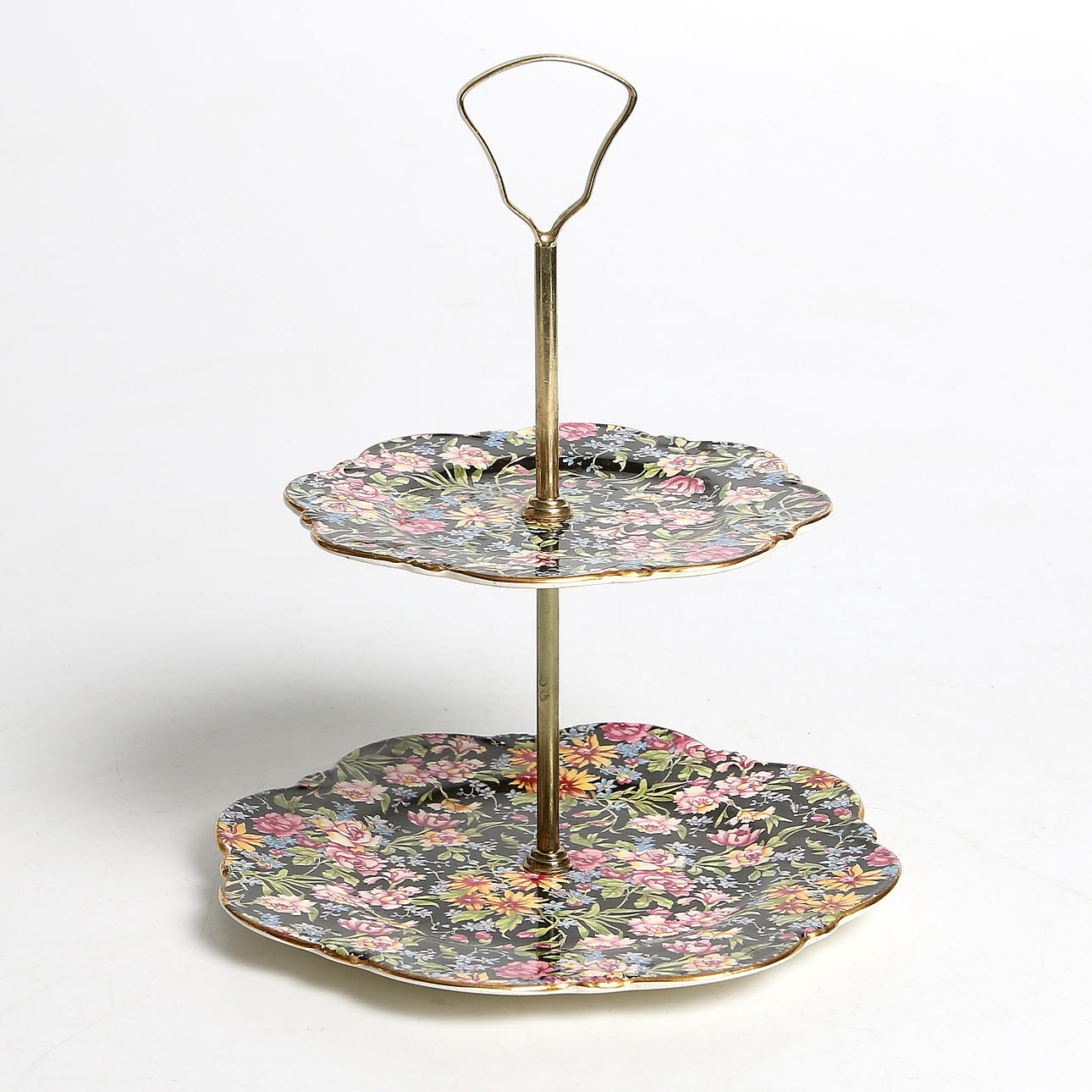 KAKFAT, porslin, chintz, "Nantwich", Royal Winton, England. 1900-tal.