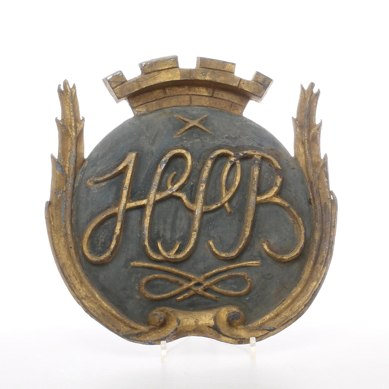 EMBLEM, "HSB", gjutjärn, 1900-tal.