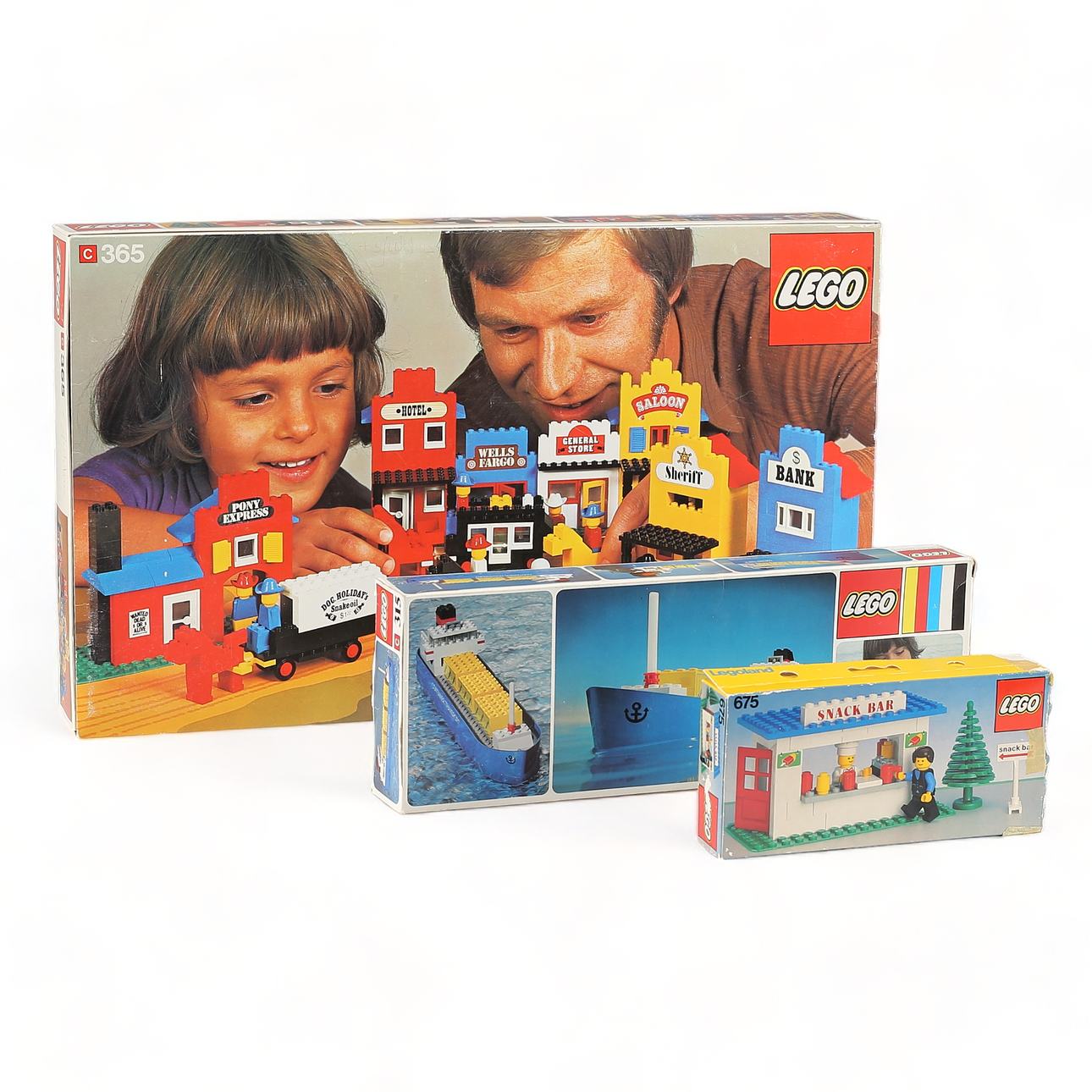 3 LEGO BYGGESÆT, 1970'erne.