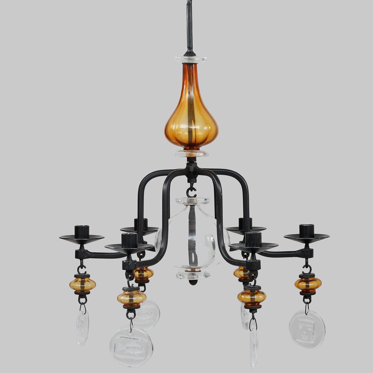 ERIK HÖGBERG. Ljuskrona, Boda Smide.