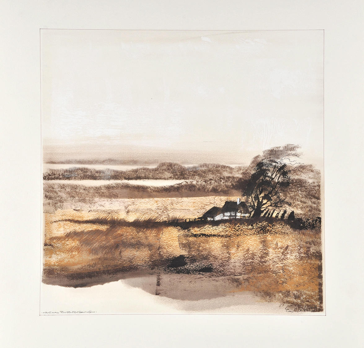 ERNST PETER RUHRIG. TILLSKRIVEN. hedmark landskap.