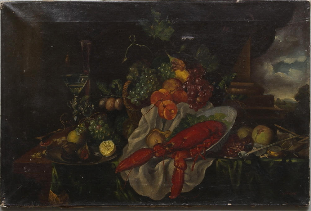 OIDENTIFIERAD KONSTNÄR. Olja på duk, signerad.