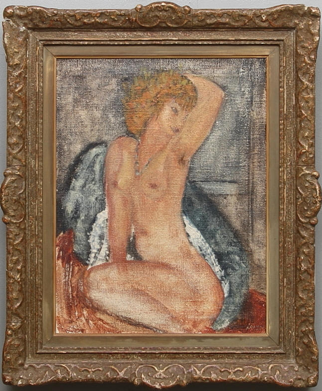 OIDENTIFIERAD KONSTNÄR. Olja på duk, signerad.