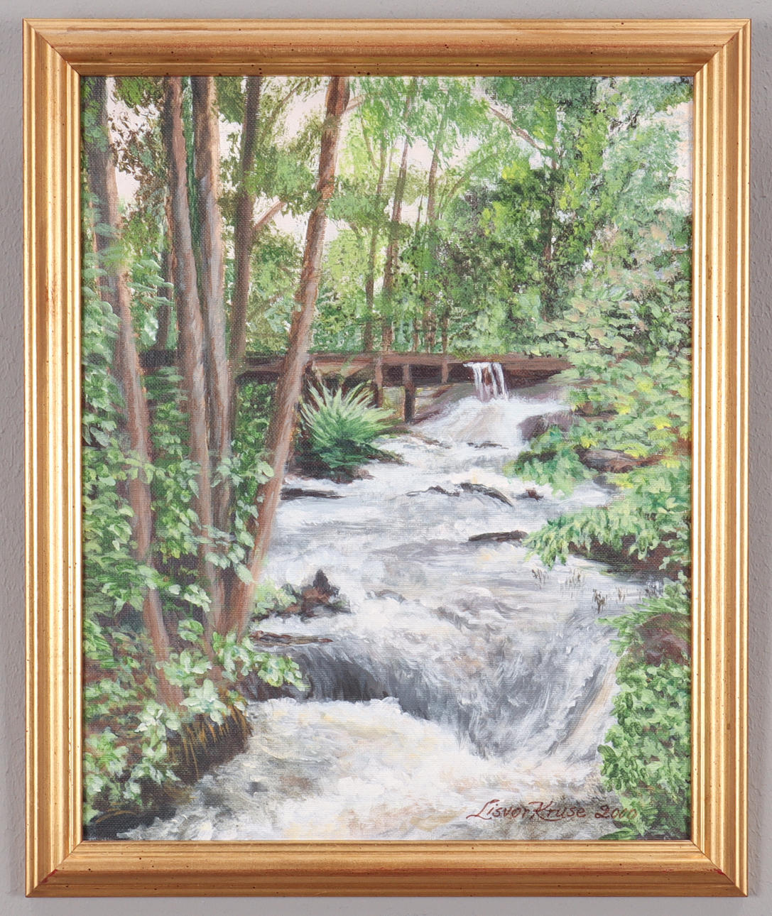 LISVOR KRUSE oil on panel, signed 2000.