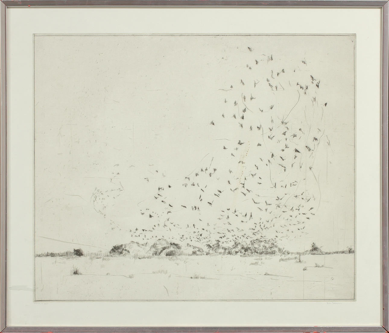 OIDENTIFIERAD KONSTNÄR. etsning, sign Björn Brense?