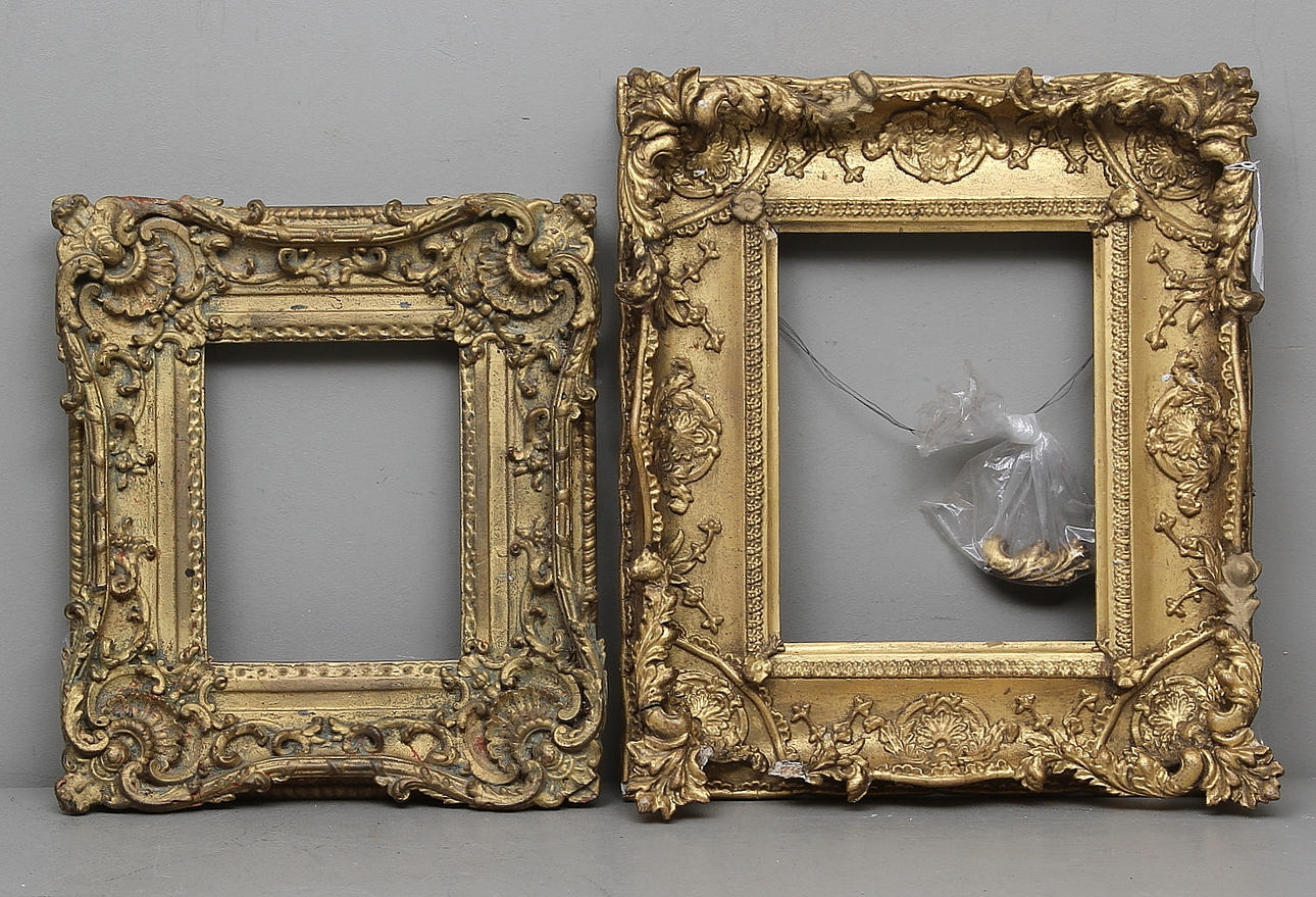 TAVELRAMAR, 2 st, 1800-tal.