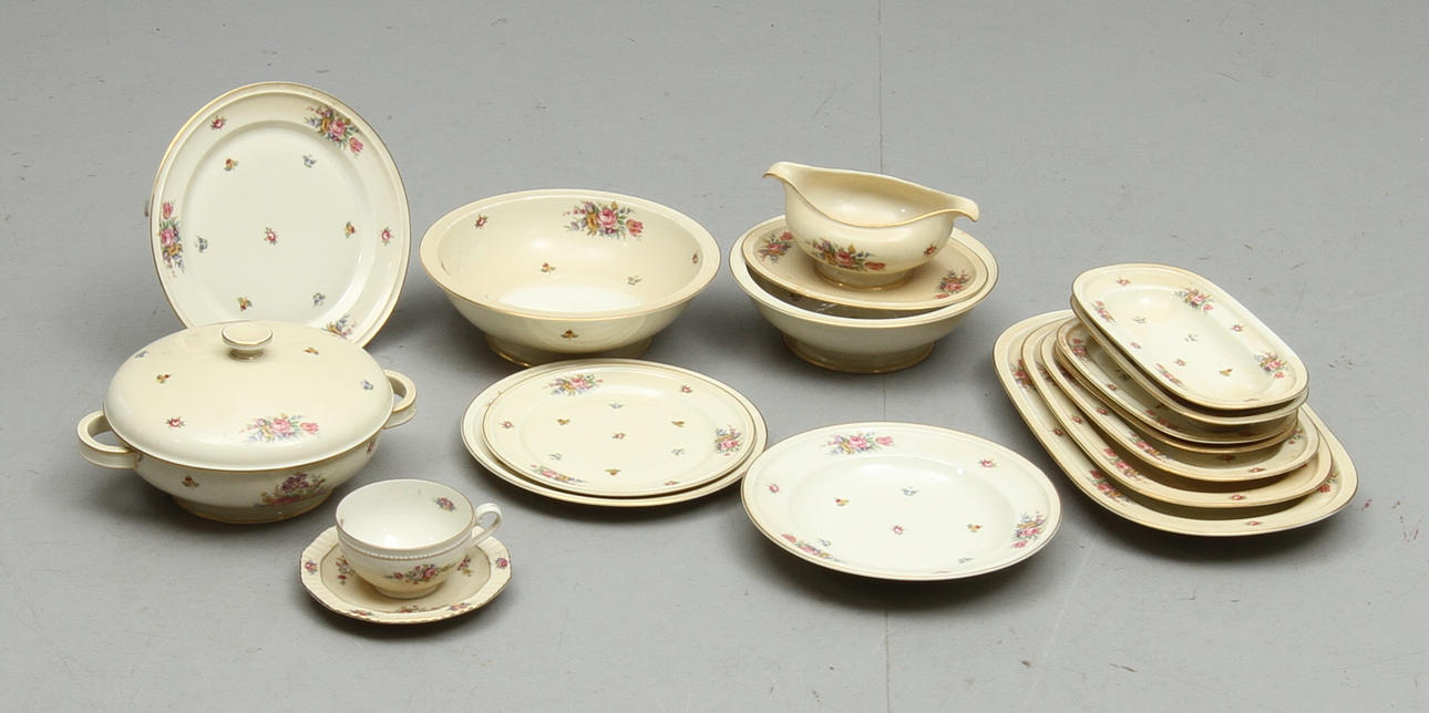 MATSERVIS, 58 delar, porslin, Winifred, Rosenthal, 1900-tal..