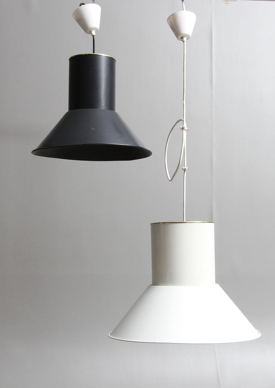 TAKLAMPOR, 2 st, plåt, Hans-Agne Jakobsson, Markaryd, 1900-talets andra hälft.