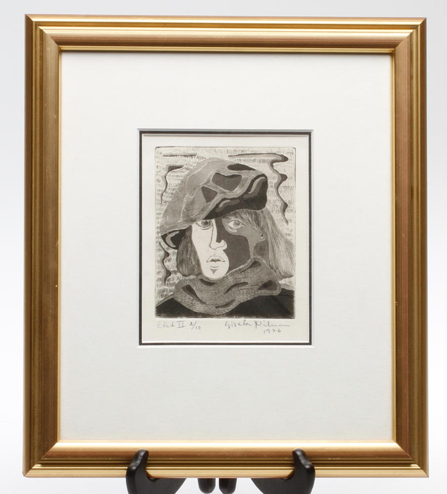 GISELA NILSSON. Etsning, signerad, numrerad 2/10 och daterad 1976.