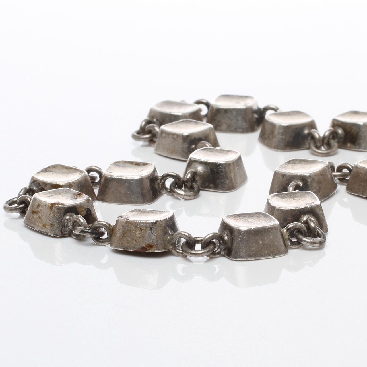 HALSBAND, silver, serien Ruta, design Sigurd Persson, Stigbert/Stig Engelbert, Stockholm, 1957.