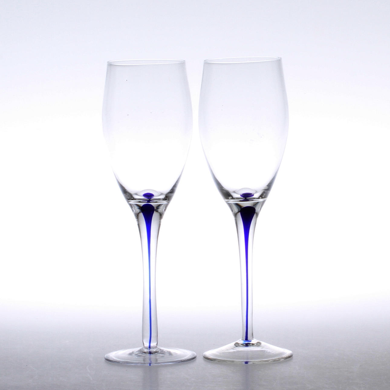 VINGLAS, 6 st, glas, "Intermezzo", Erika Lagerbielke för Orrefors.