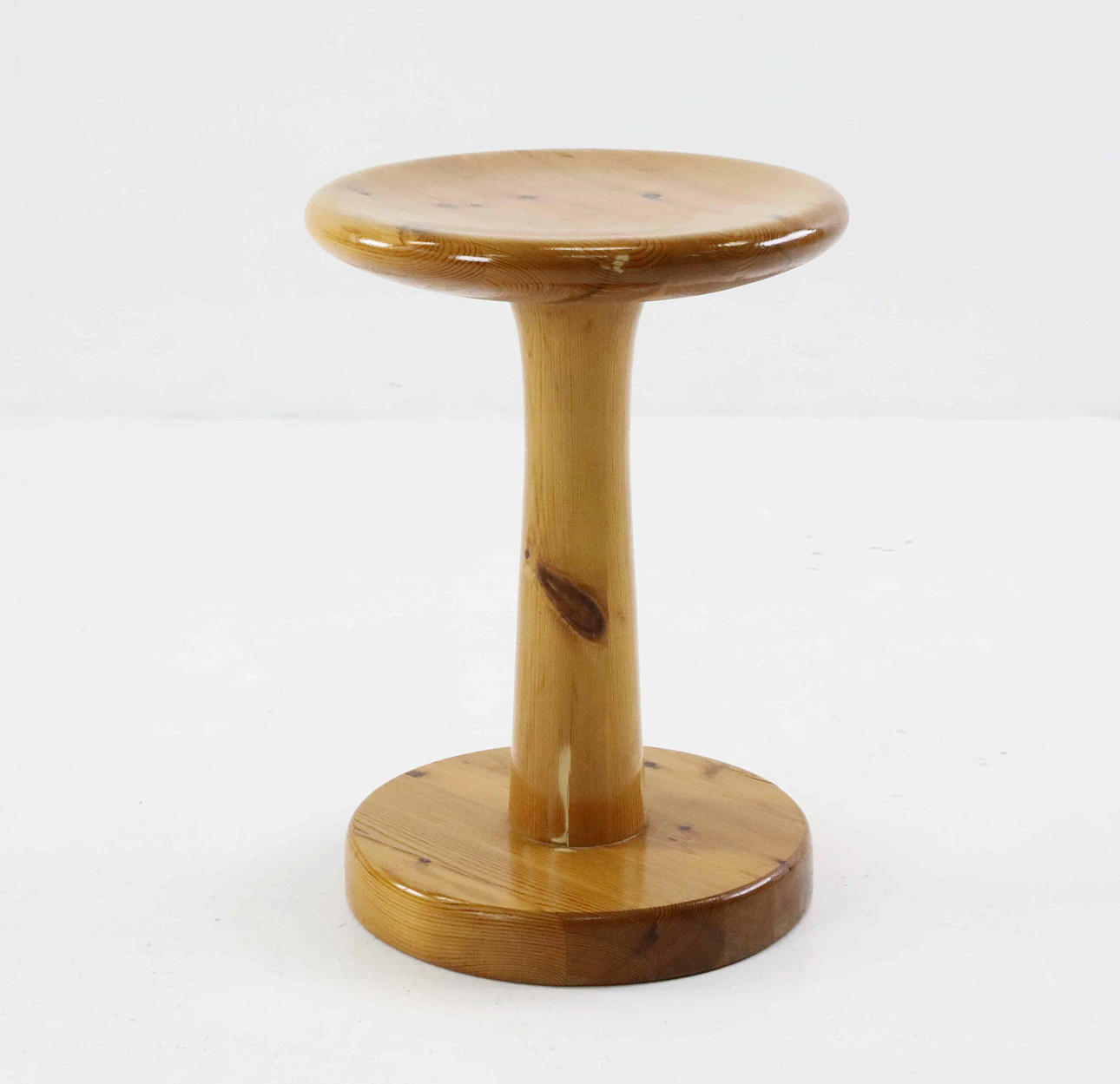 RAINER DAUMILLER. A pine stool, 1960s/70s.