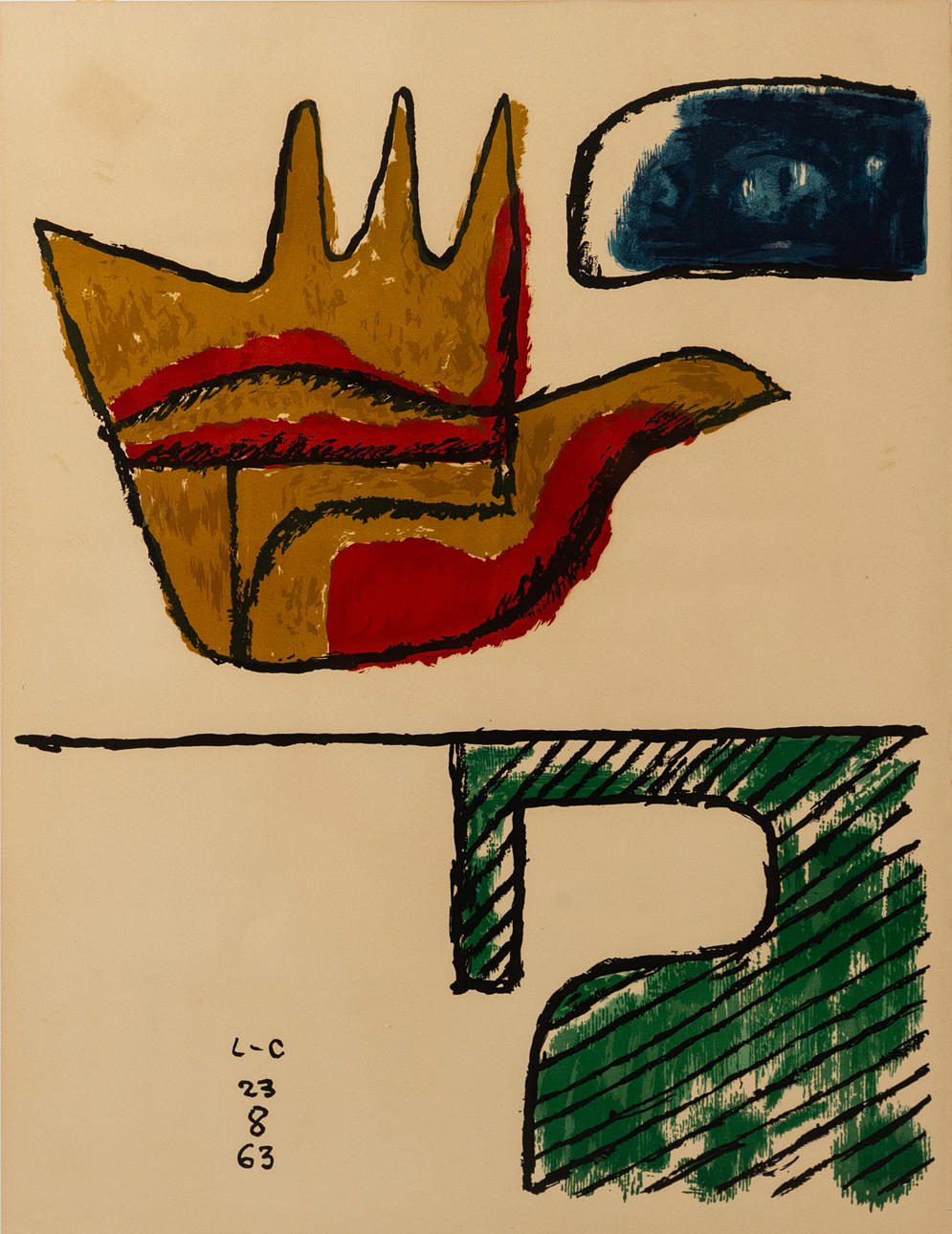 LE CORBUSIER (1887-1965). La Main Ouverte.