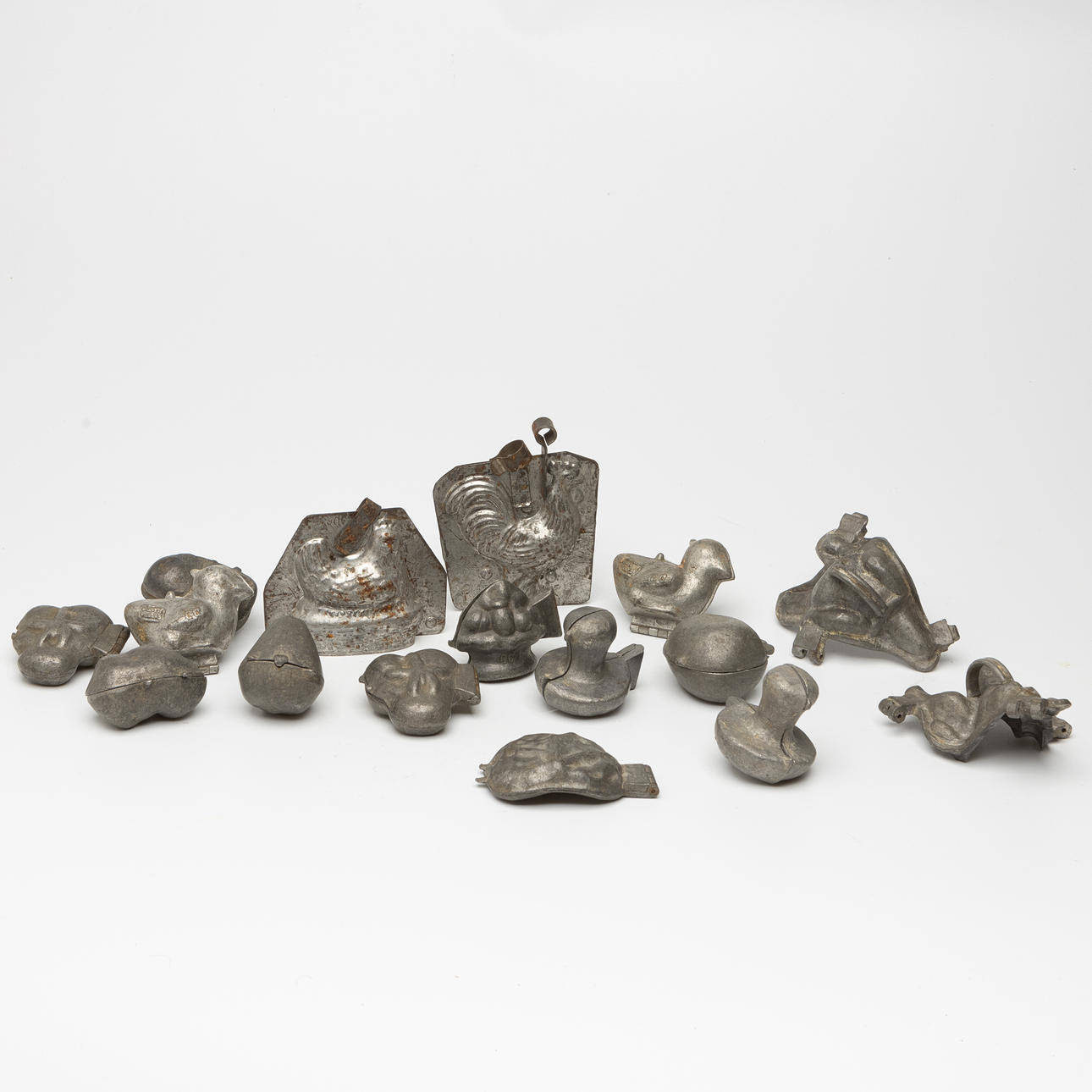 MARSIPANFORMAR, tenn, 15 st, 1900-tal.