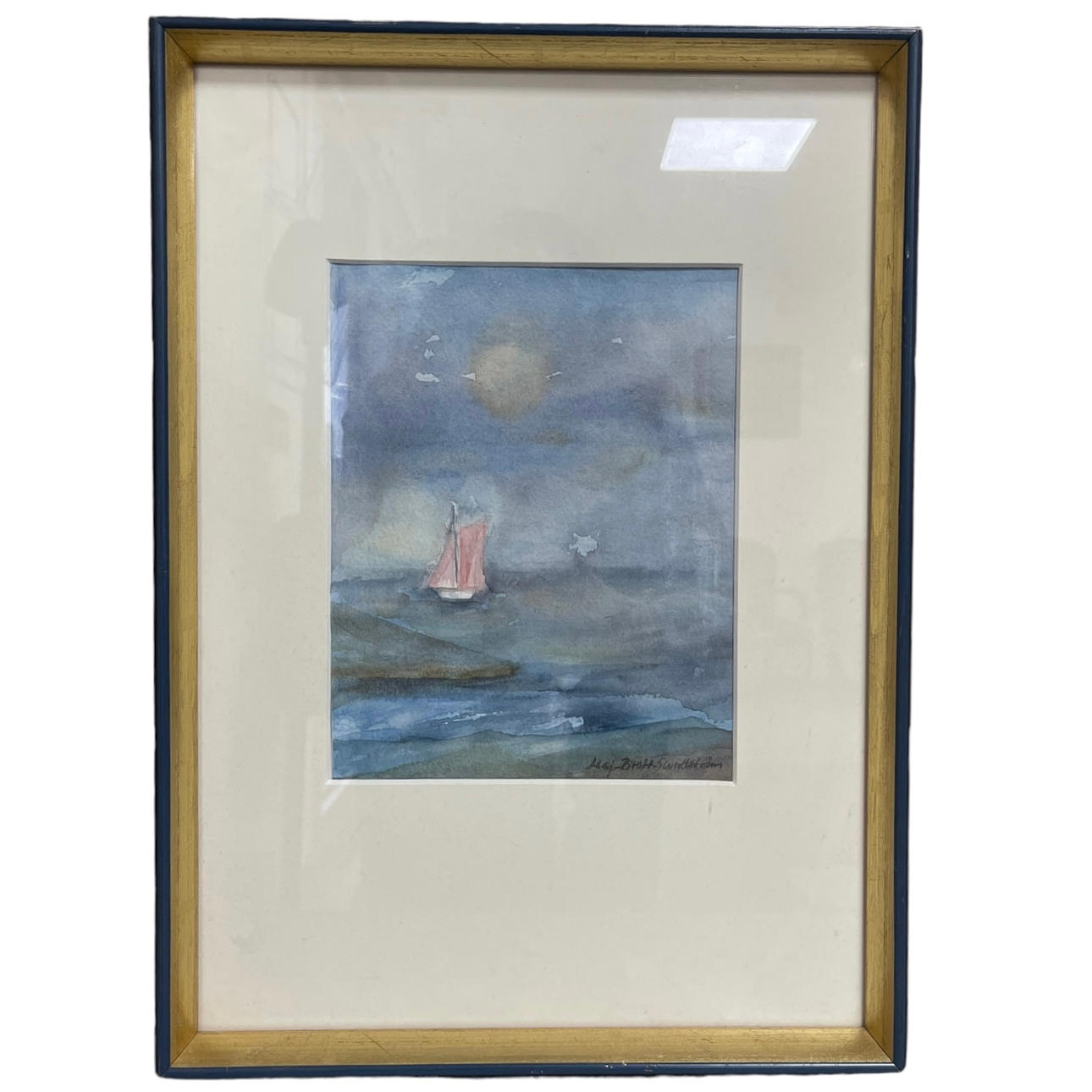 MAJ-BRITT SUNDSTRÖM. Watercolor.