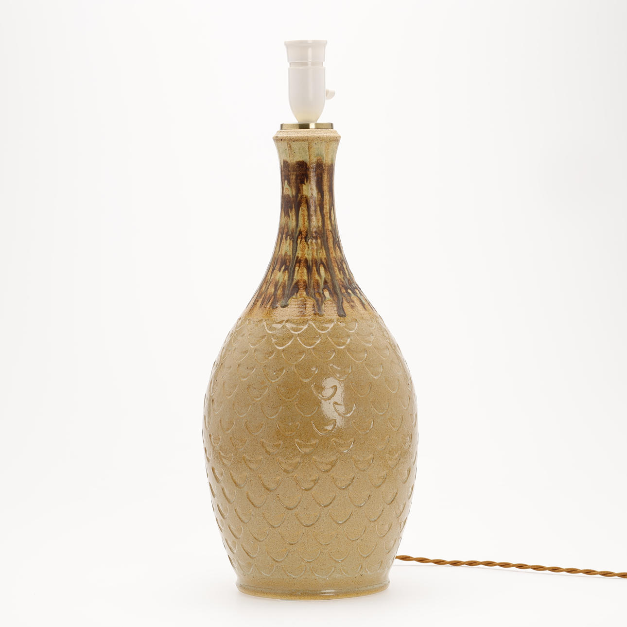 Large table lamp, Søholm, Stoneware, Bornholm, Denmark.