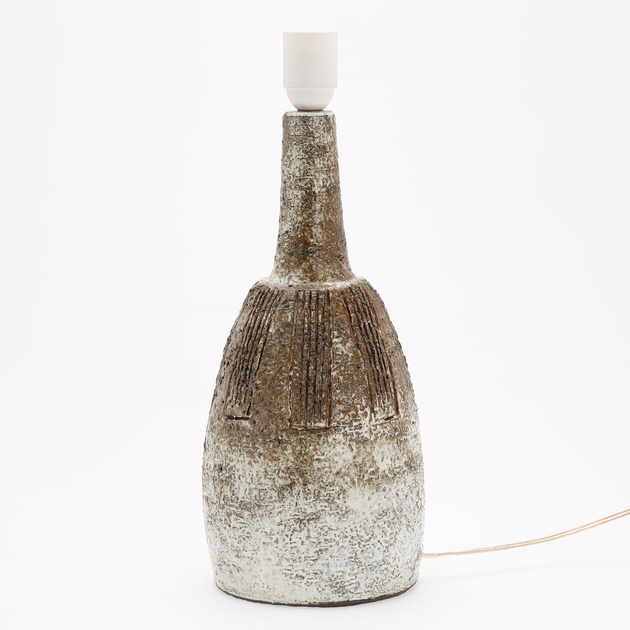 HANS NIELSEN BUCH (1937-2009). Table lamp, own workshop, stoneware, Denmark.