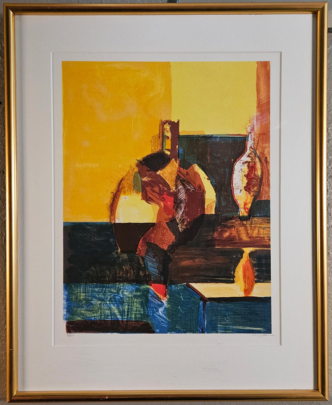 ELISABETH JANSSON. Figure composition, lithograph in colours, signed, numbered 46/220.