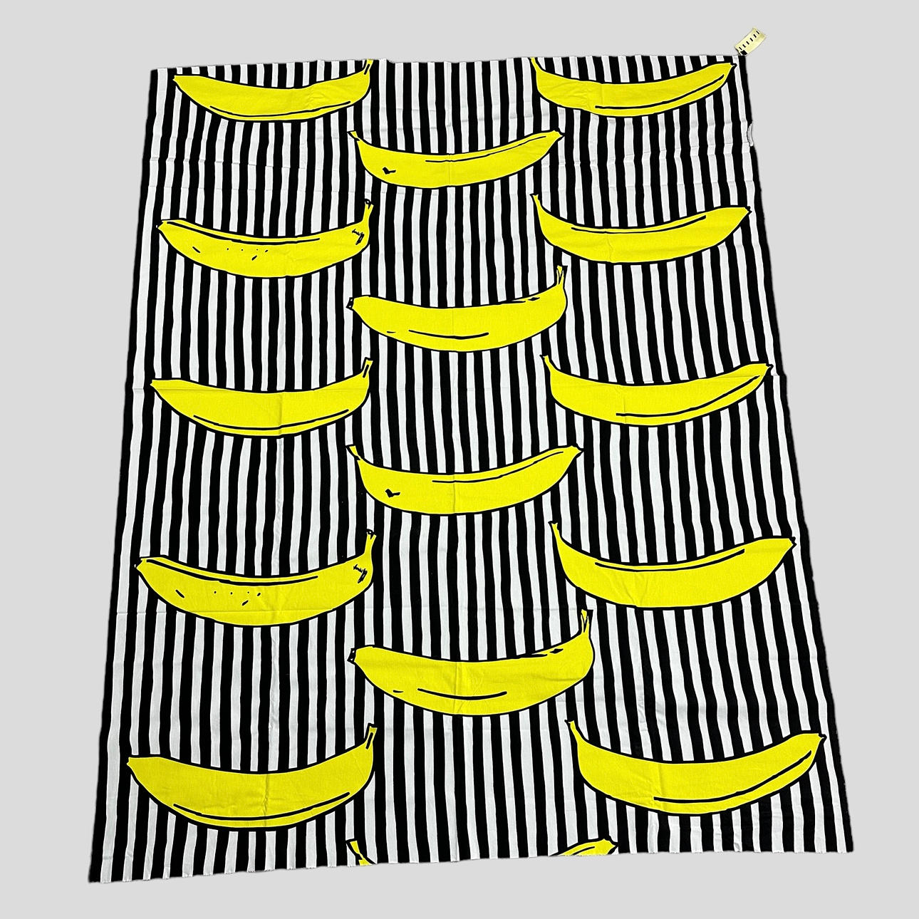 INEZ SVENSSON. Fabric “Striped banana”, printed pattern with bananas on striped background, Ikea, 2013.