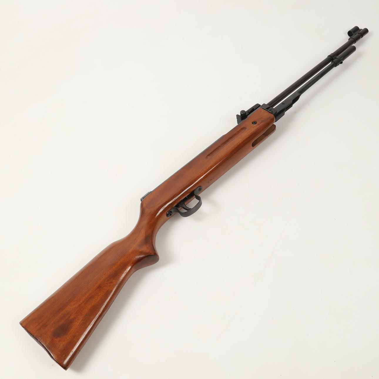 AIR RIFLE, wood/metal, China.