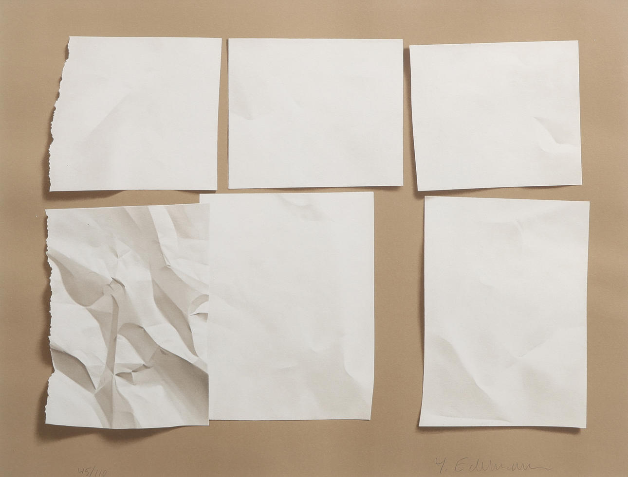 YRJÖ EDELMANN. KOMPOSITION MIT ZETTELN.