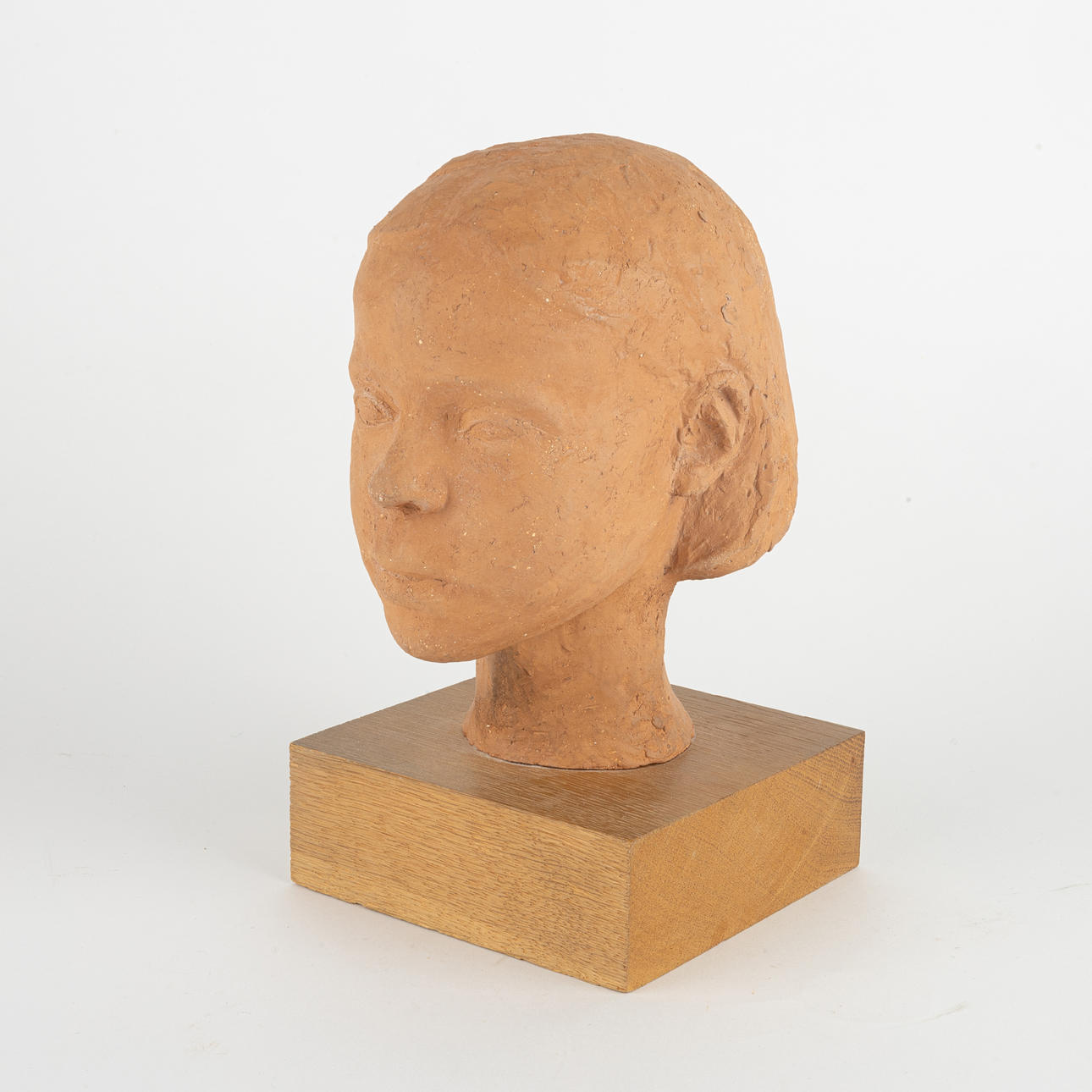 WIVE LARSSON. Sculpture head, earthenware, signed & numbered 7/12 ex.