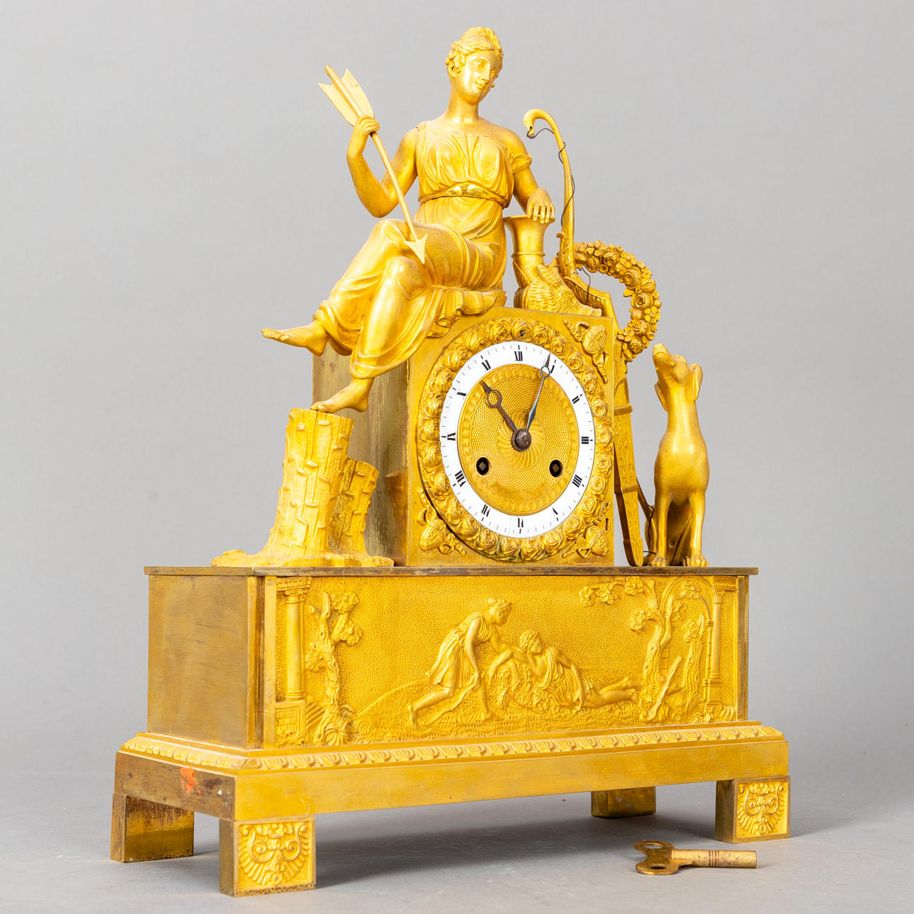 Pendule with Diana, Paris, around 1820.