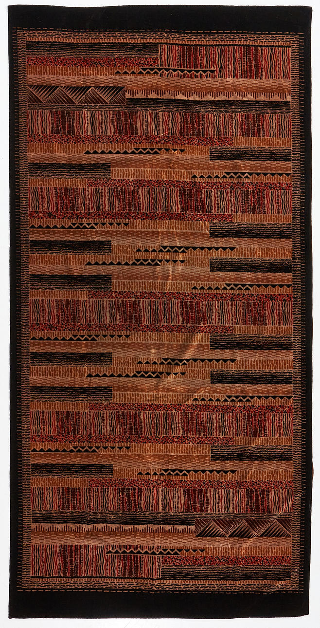 DRAPERY, circa 1920s/1930s, art deco, shagg, geometric pattern.