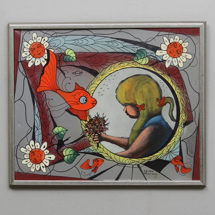 SVEN GÖRAN SVENSSON G:SON. Olja på duk, signerad.