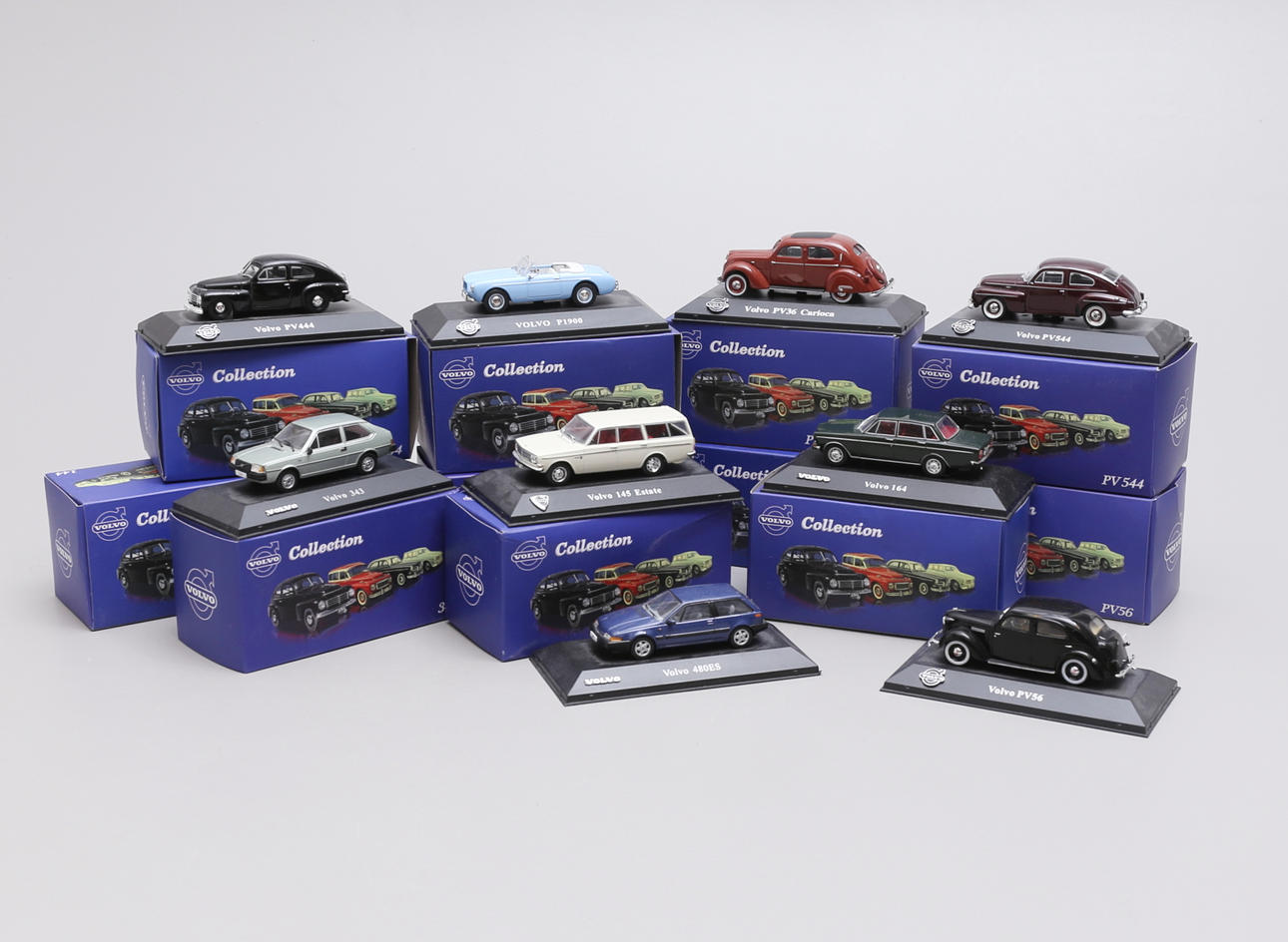 11 modelbiler, Volvo Collection, Atlas Edition.