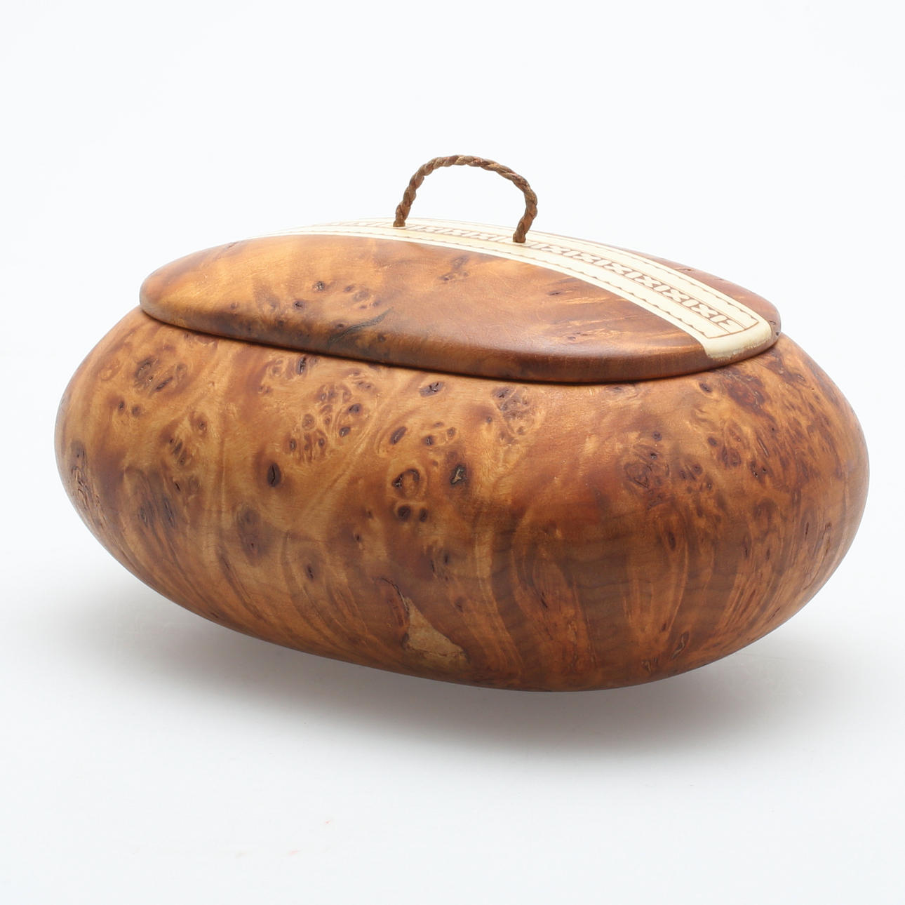 ASK, med lock, Tore Sunna, samearbete, björk och horn, signerad, 1900-tal.