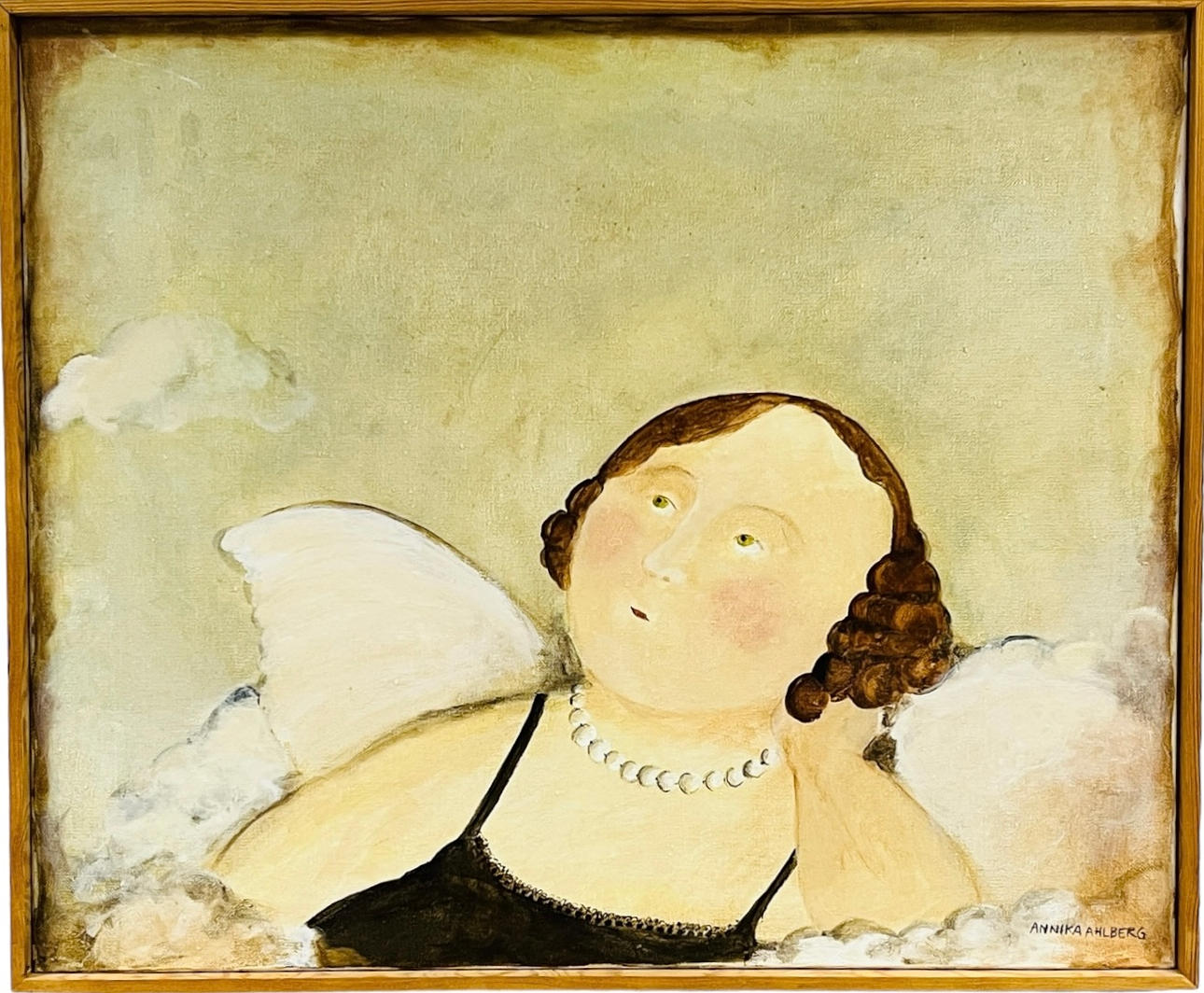 ANNIKA AHLBERG. Öl auf Leinwand.