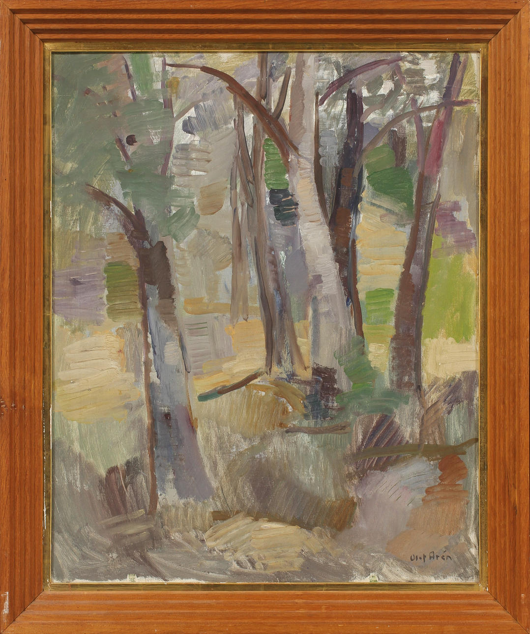 OLOF AREN. olja på duk, sign.