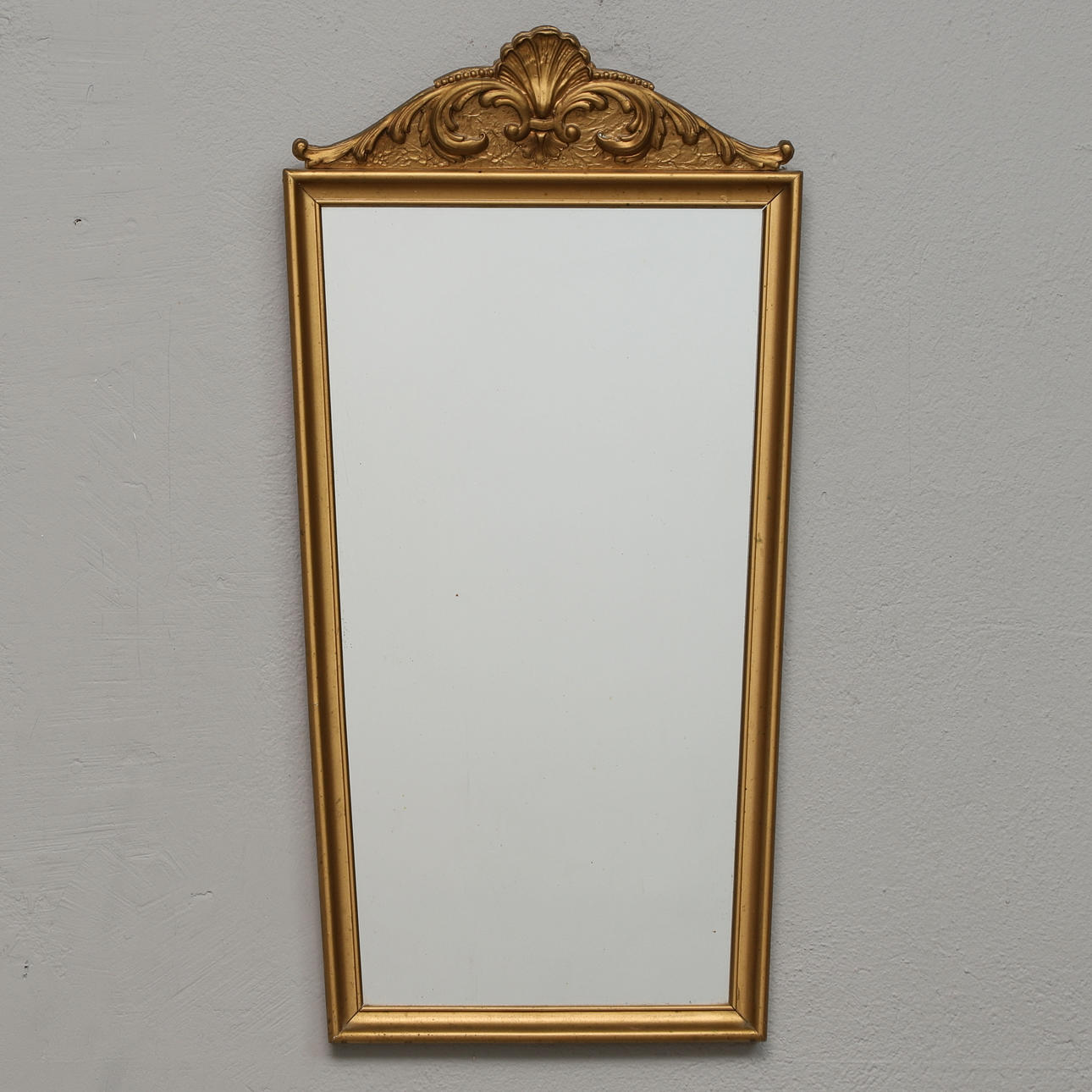 MIRROR, gilded frame, 20th century.