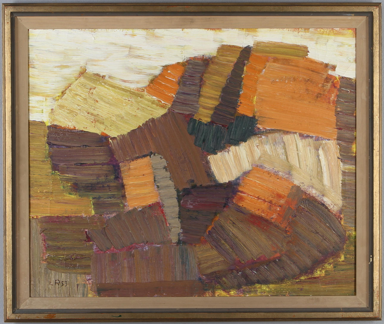 LARS ROLF. Komposition, olja på duk, monogramsignerad och daterad 53.