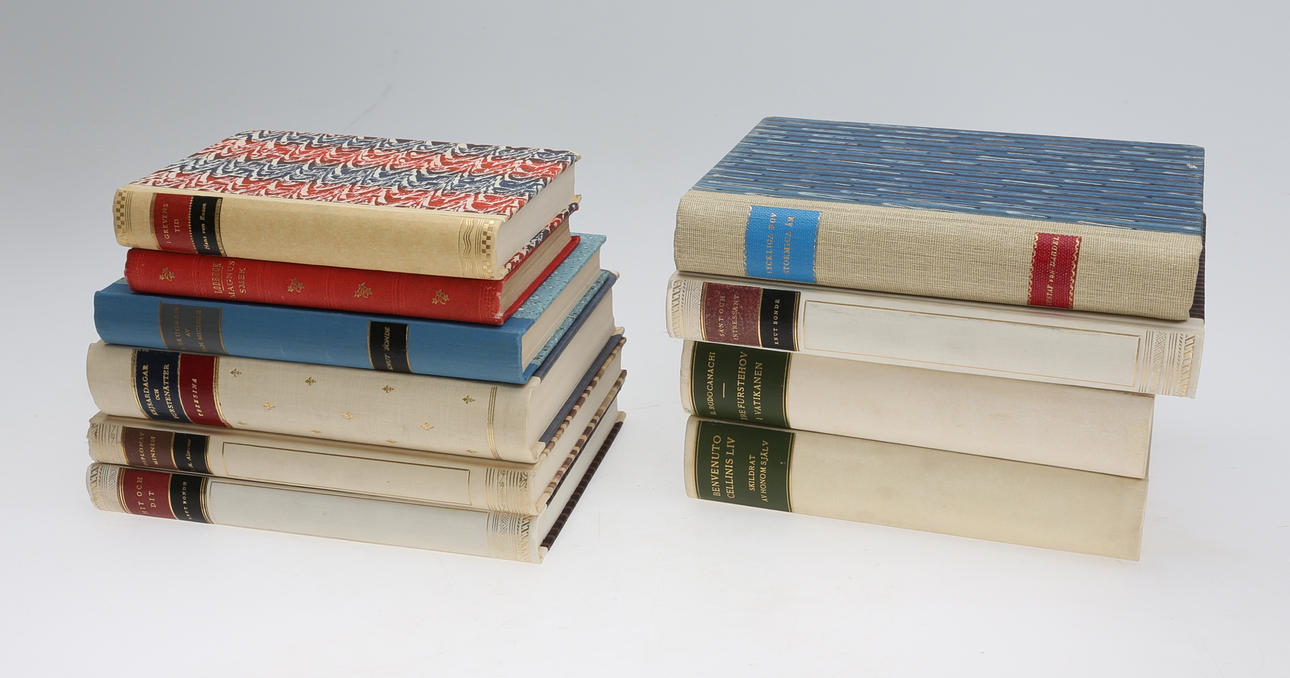 BÖCKER, 10 st, Exlibris Margareth "Maggie" Stephens, Ålshult.