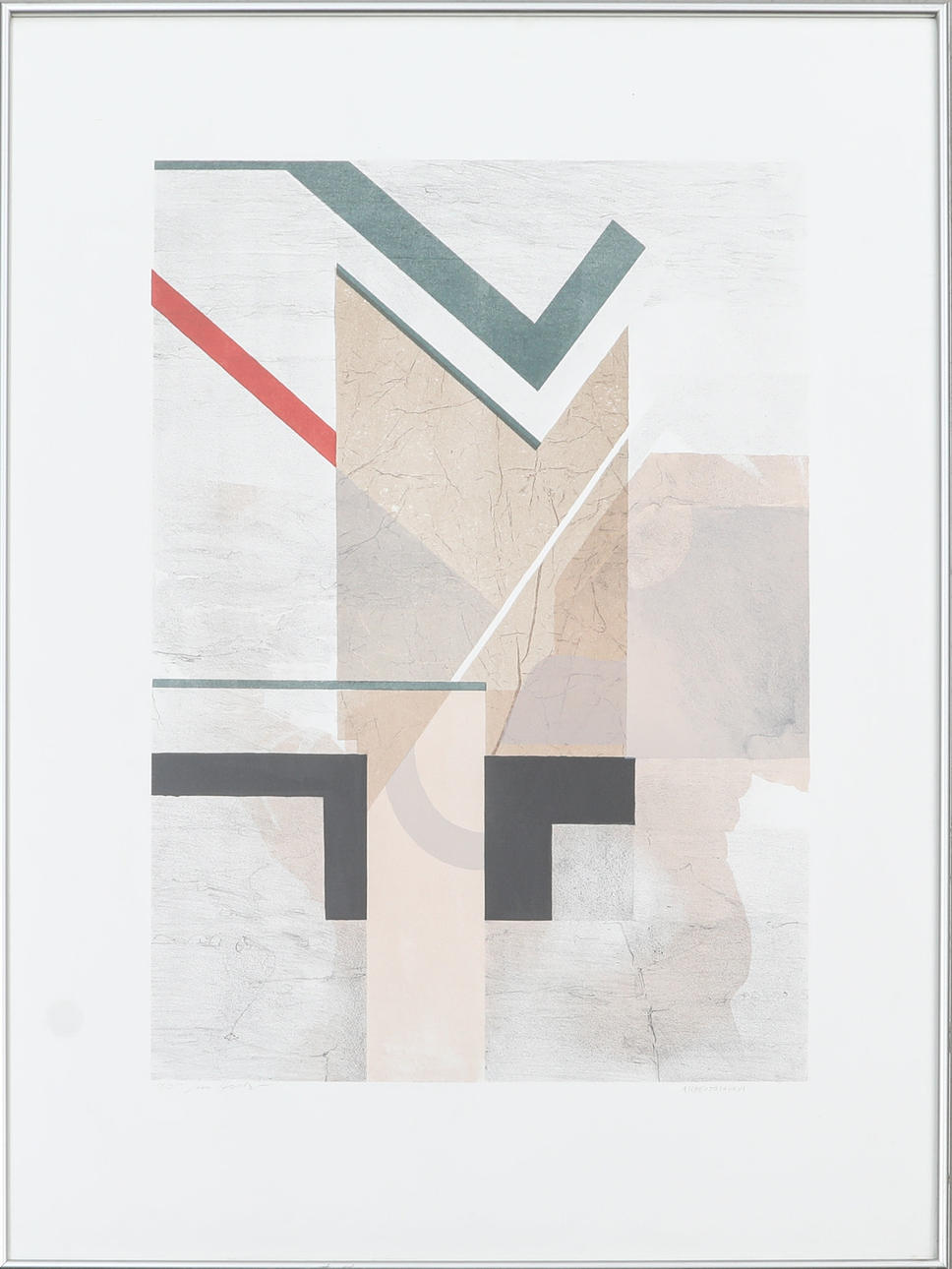 LARS HELLSTRÖM. lithograph, signed, numbered 18/25, “A scheptosaurus”.