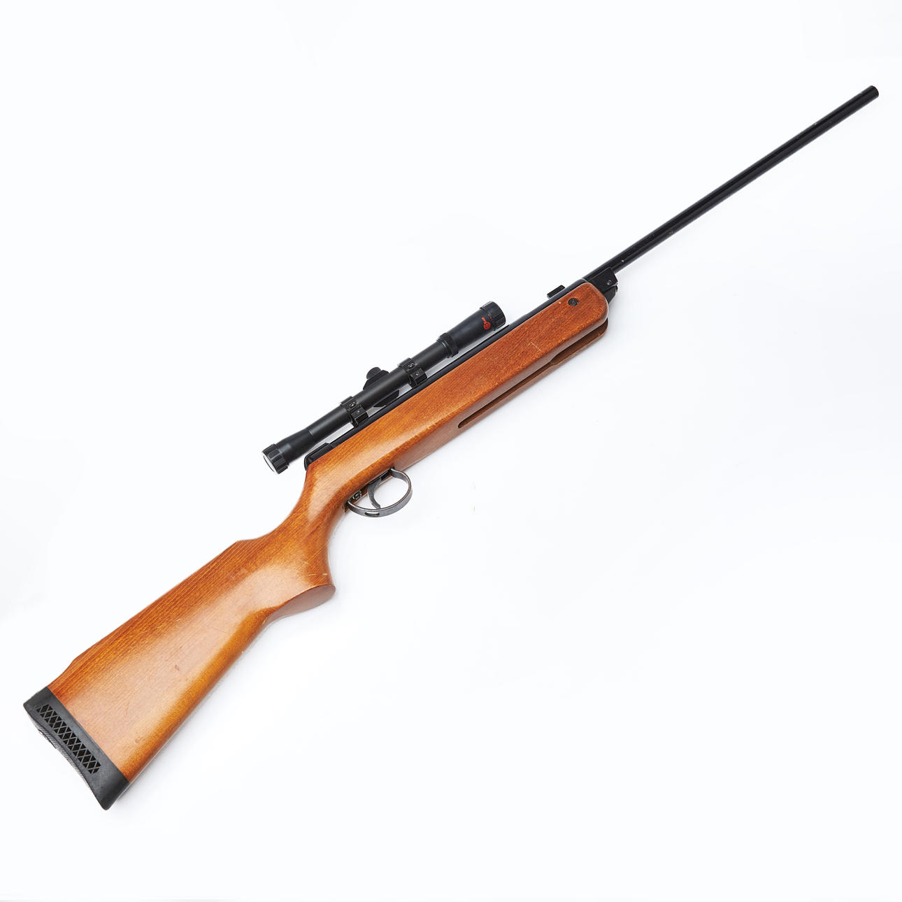 AIR RIFLE, BSA Meteor, breech barrel, with binoculars.