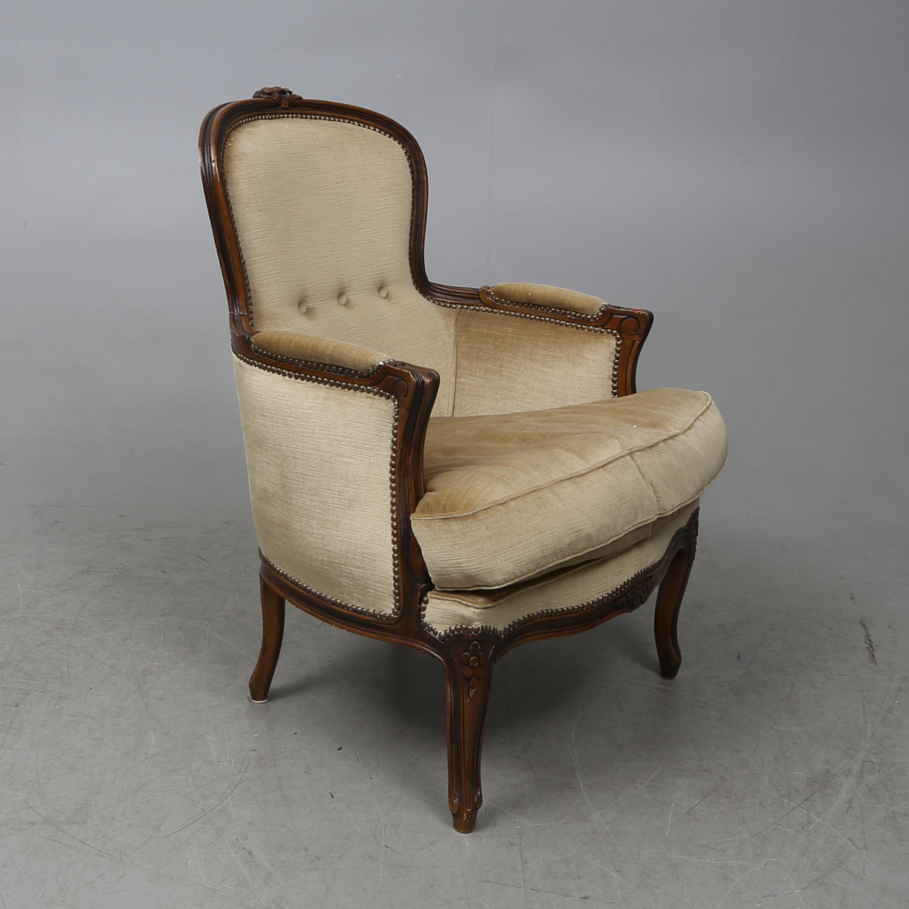 FÅTÖLJ, rokokostil, 1900-tal.