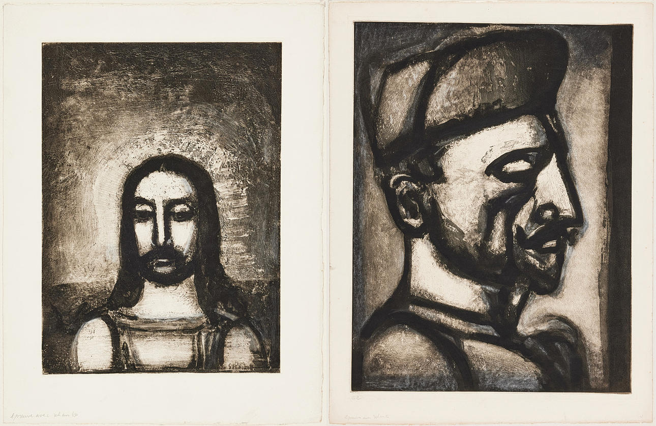 GEORGES ROUAULT. Christ (XIV planches gravées pour les fleur du mal ...