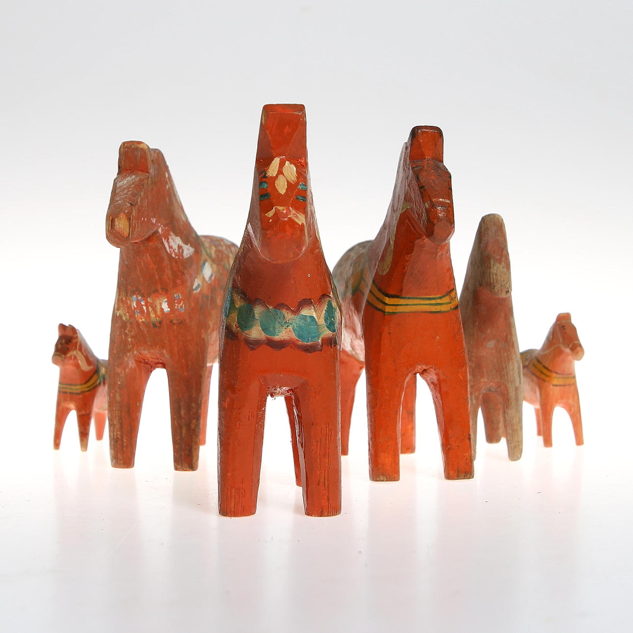 DALAHÄSTAR, 6 st, 1900-talets första hälft.