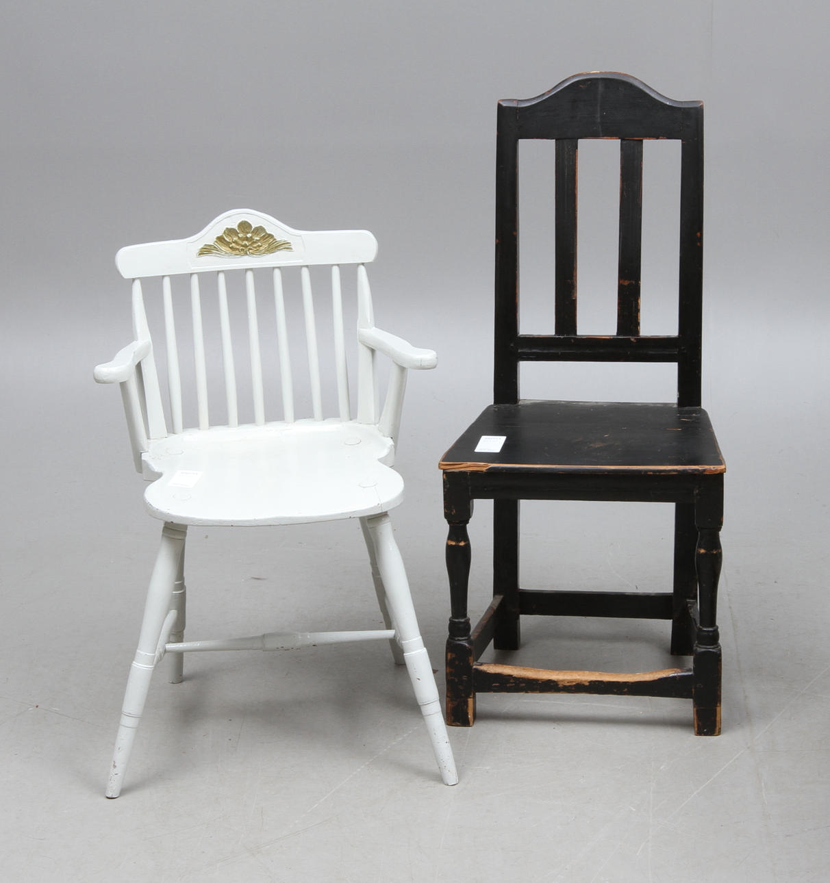 STOLAR, 2 st, allmoge, 1800-tal.