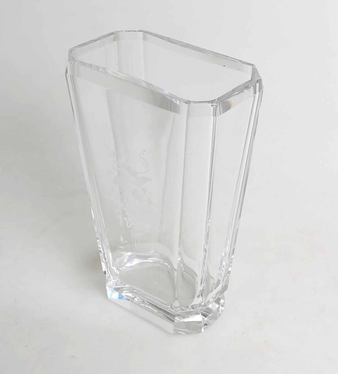 VAS, glas, Elis Bergh, Kosta, signerad, 1900-tal.