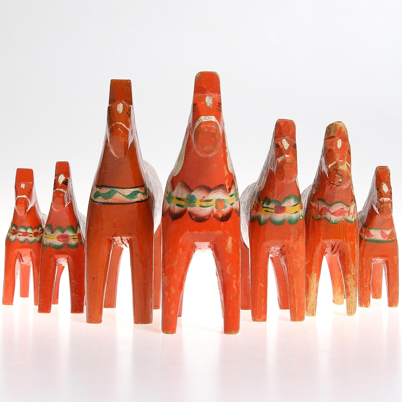 DALAHÄSTAR, 7 st, 1900-tal.