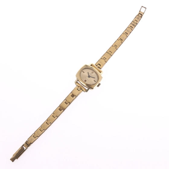 DAMARMBANDSUR, boett i guld 18K, länk gulddoublé.